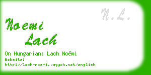 noemi lach business card
